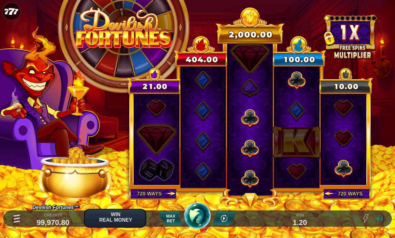 Devilish Fortunes gameplay