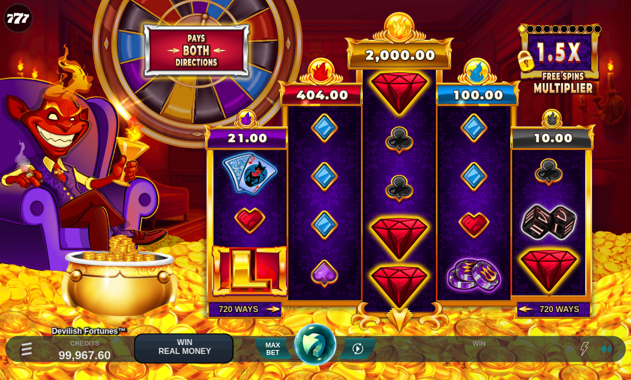 Devilish Fortunes gameplay