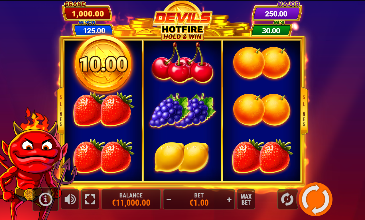 Devils Hotfire Hold & Win base game