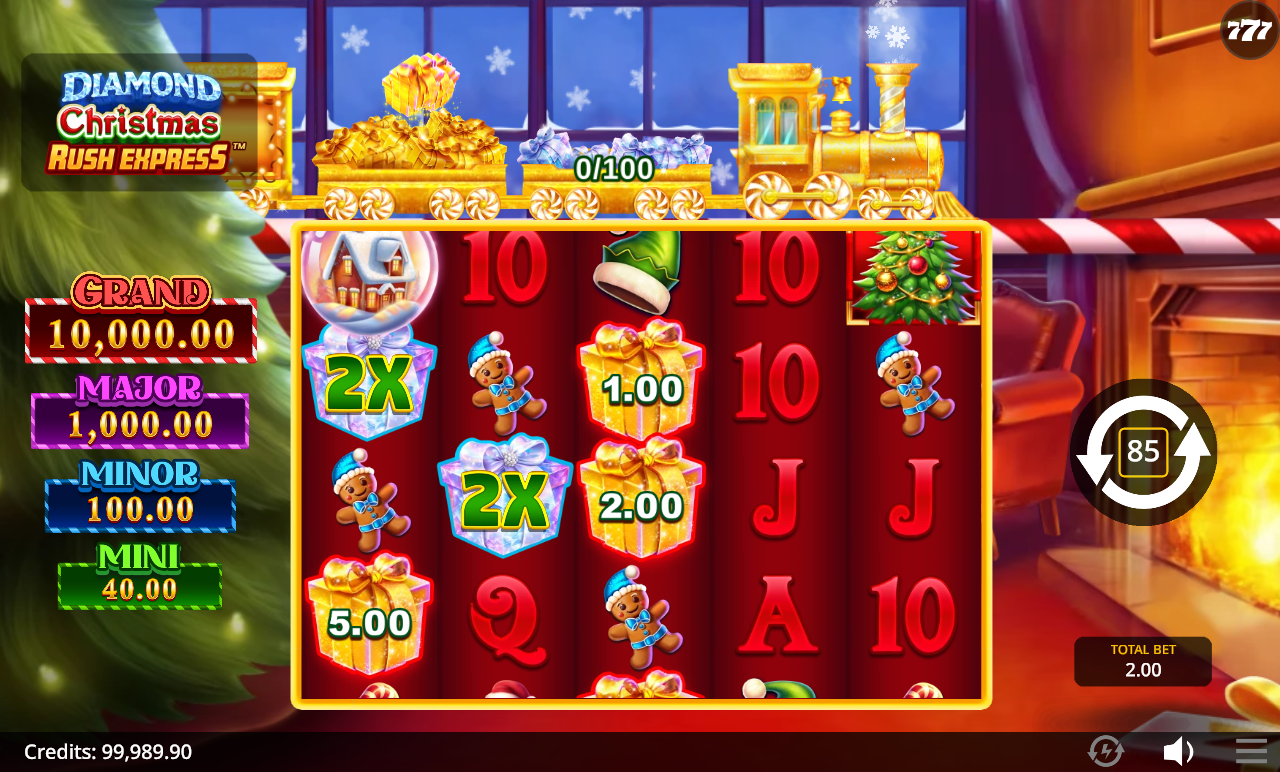 Diamond Christmas Rush Express gameplay