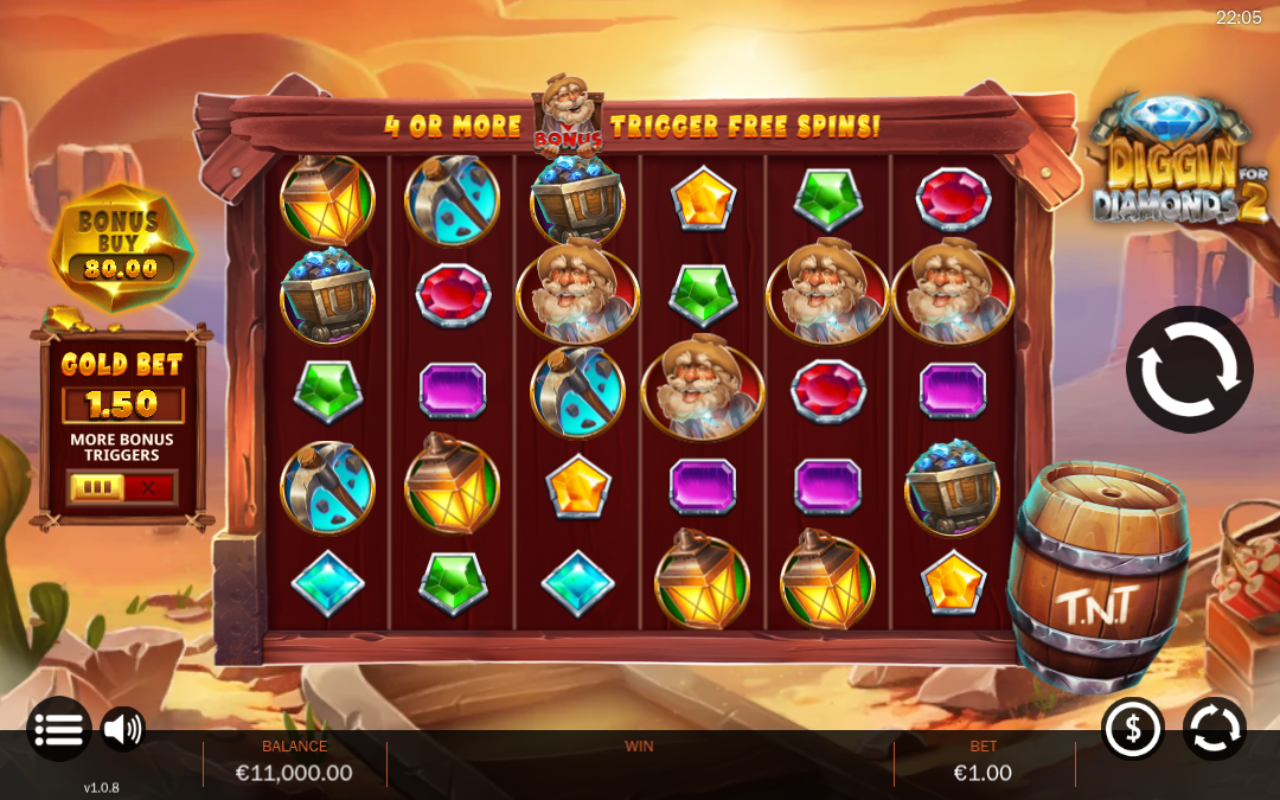 Diggin for Diamonds 2 base game