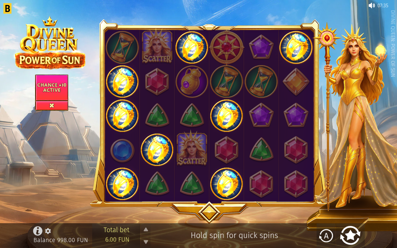 Divine Queen: Power of Sun bonus round