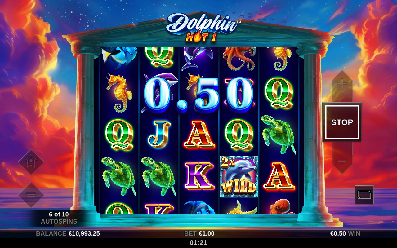 Dolphin Hot 1 bonus buy gameplay