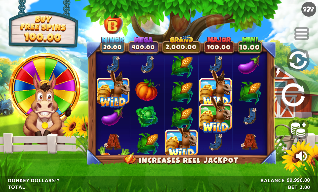 Donkey Dollars gameplay