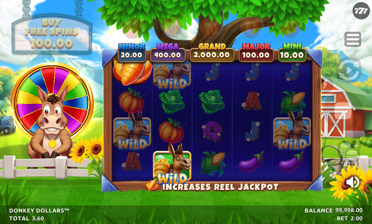 Donkey Dollars gameplay