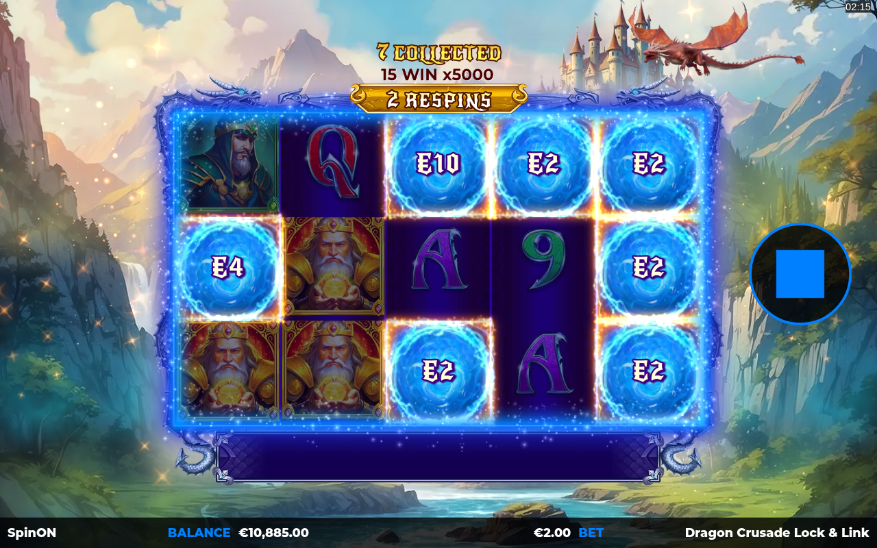 Dragon Crusade Lock&Link bonus round