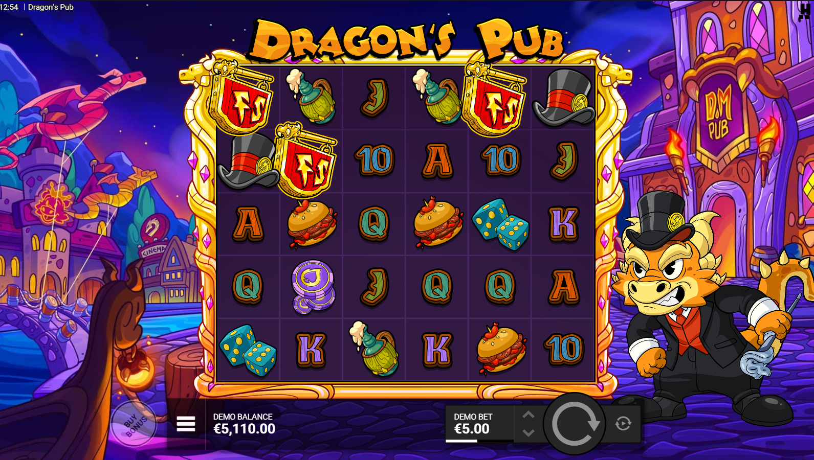 Dragon's Pub scatter symbols