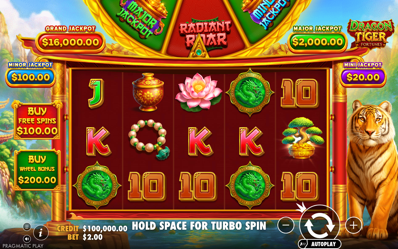 Dragon Tiger Fortunes base game