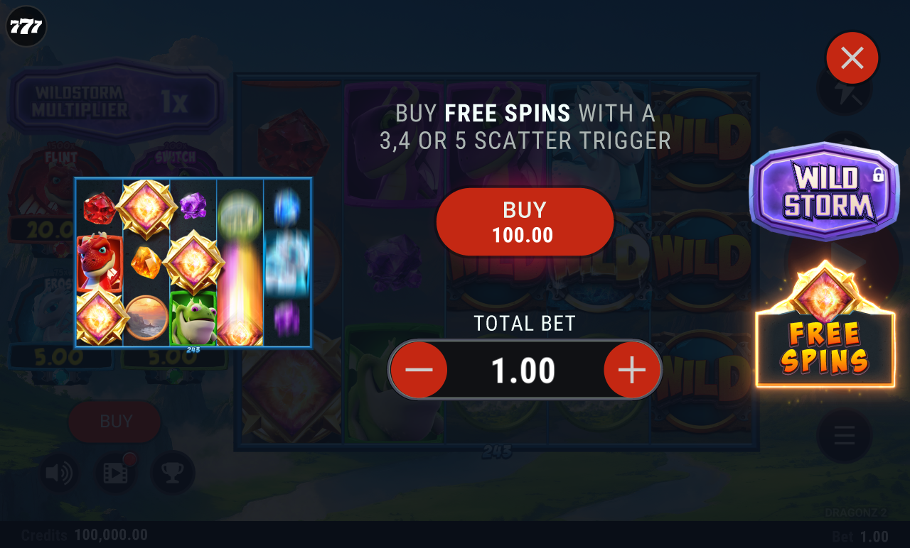 Dragonz 2 bonus buy