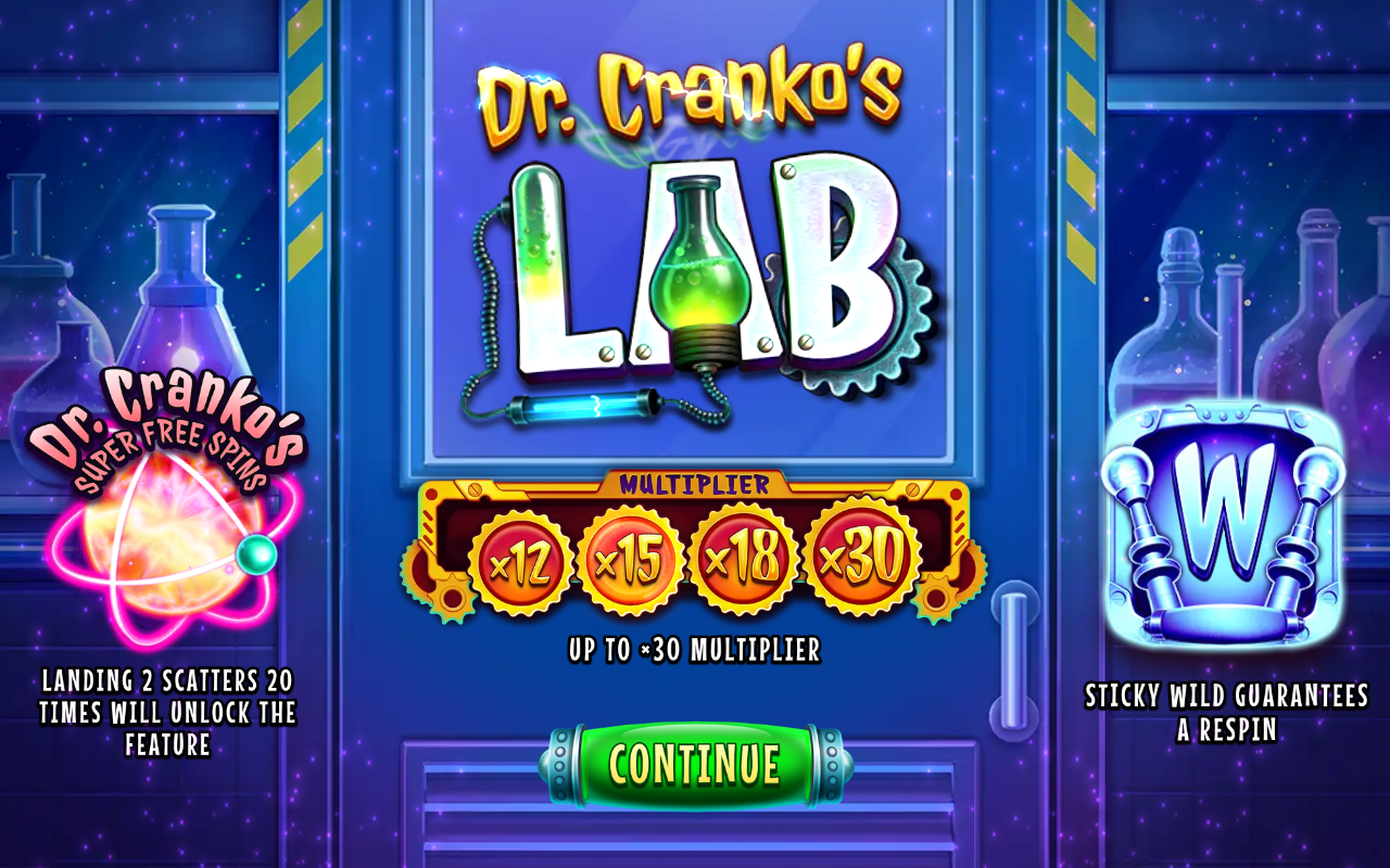 Dr. Cranko's Lab information screen
