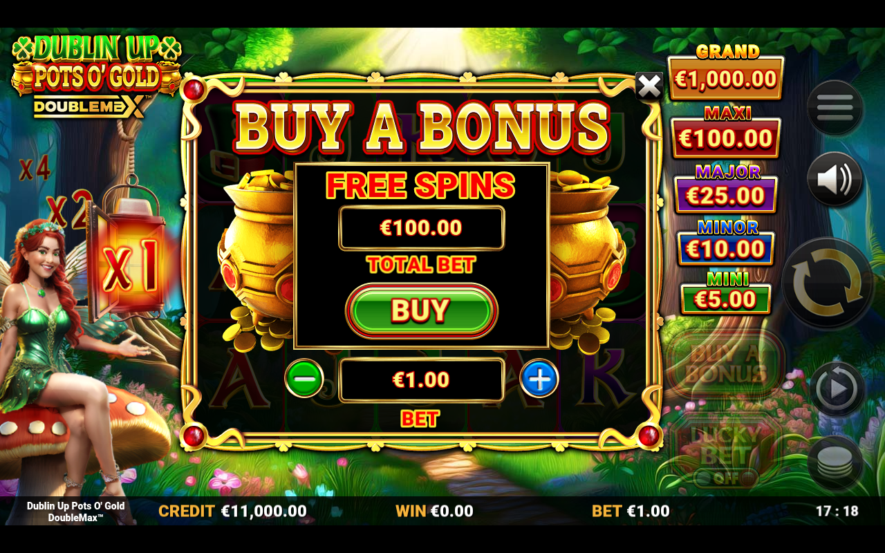 Dublin Up Pots O' Gold DoubleMax bonus buy