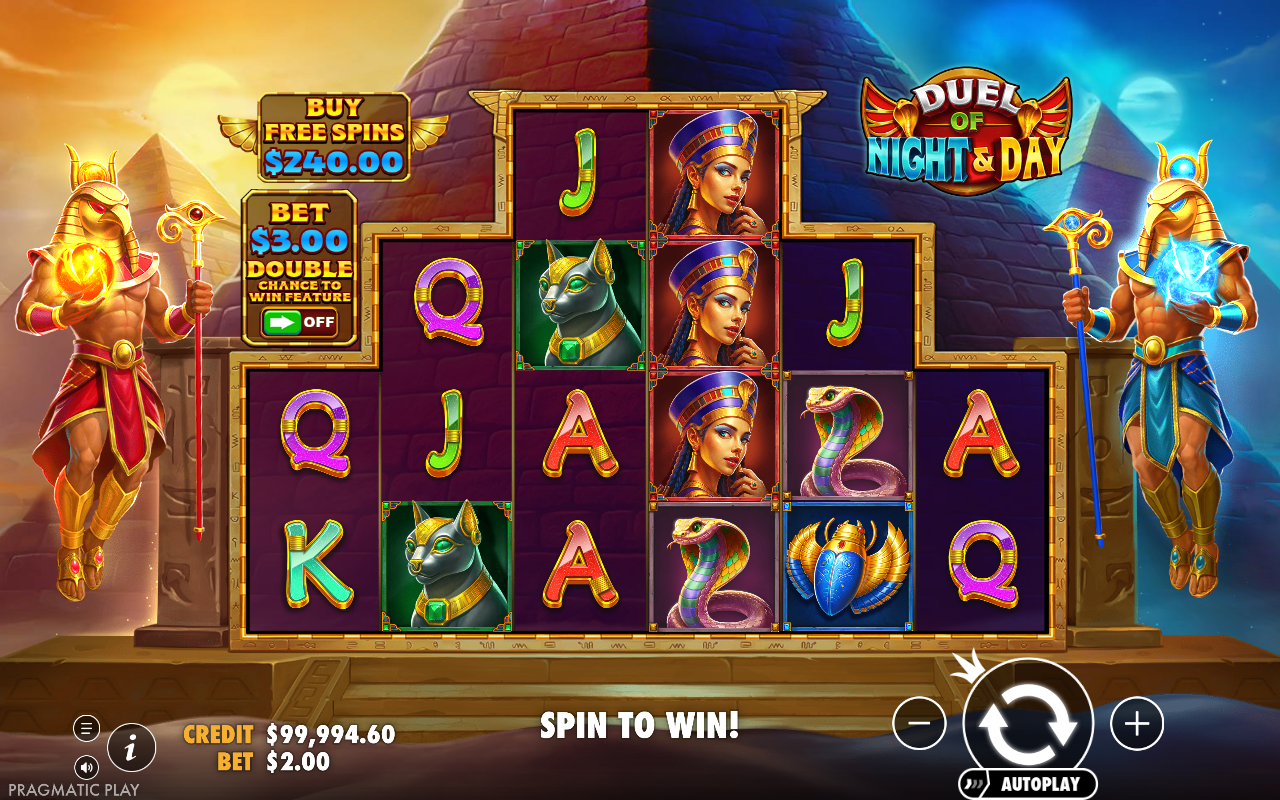 Duel of Night & Day free spins gameplay