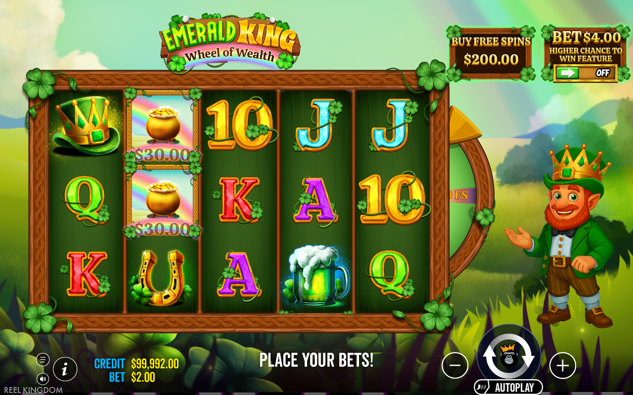 Emerald King - Wheel of Wealth gameplay