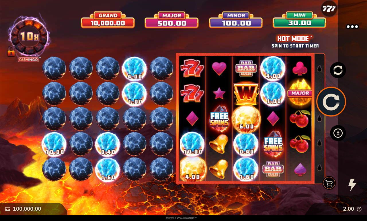 Eruption Blaze CASHINGO Rumble base game