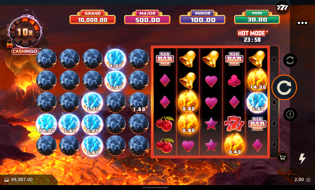 Eruption Blaze CASHINGO Rumble gameplay