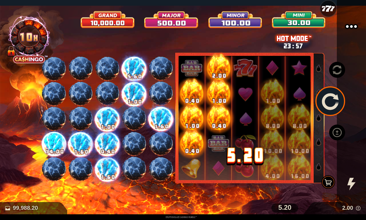 Eruption Blaze CASHINGO Rumble gameplay