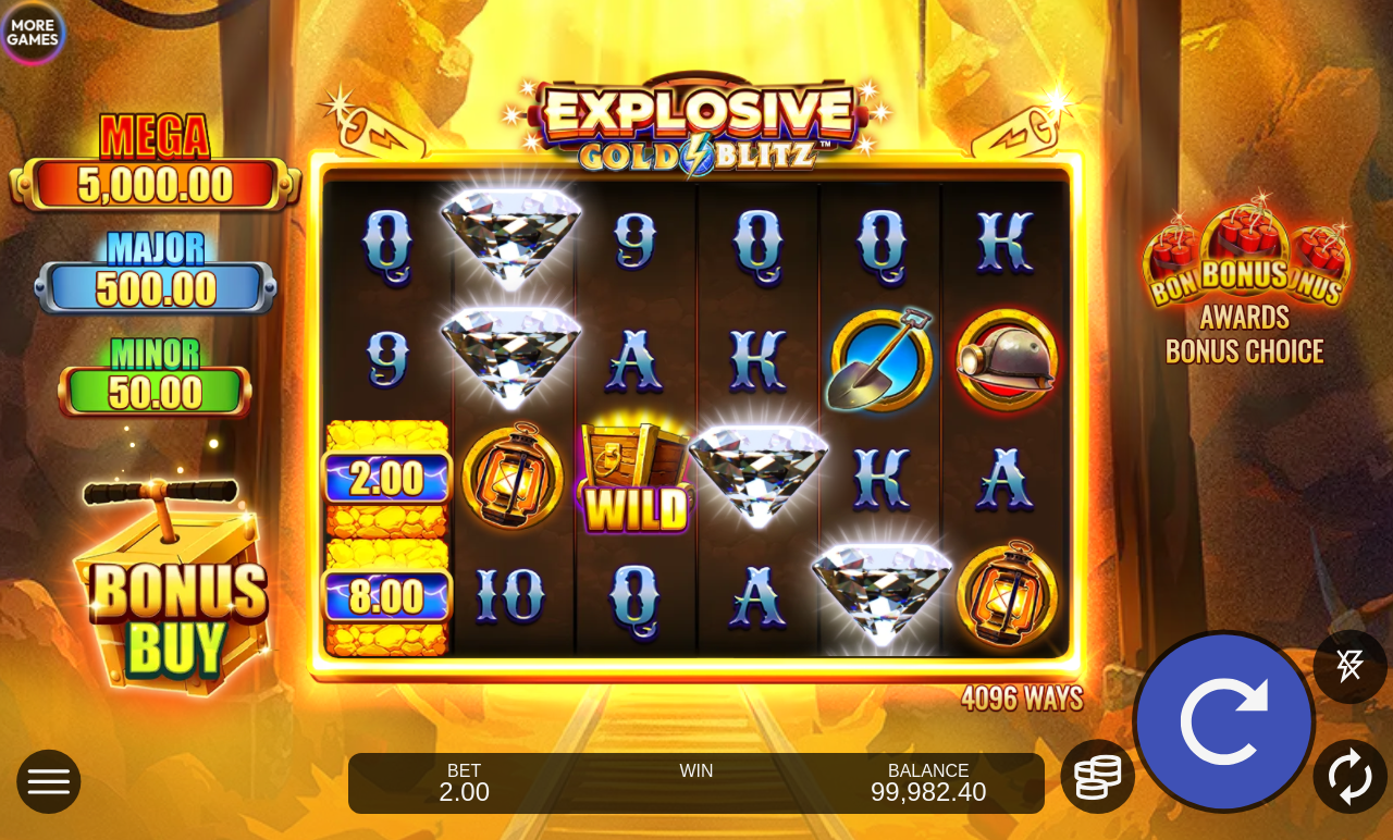 Explosive Gold Blitz gameplay
