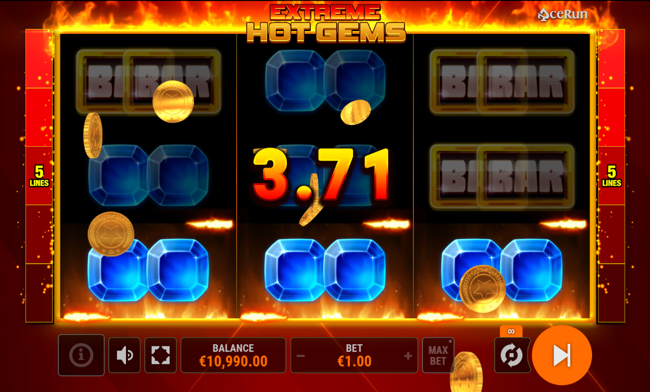 Extreme Hot Gems gameplay