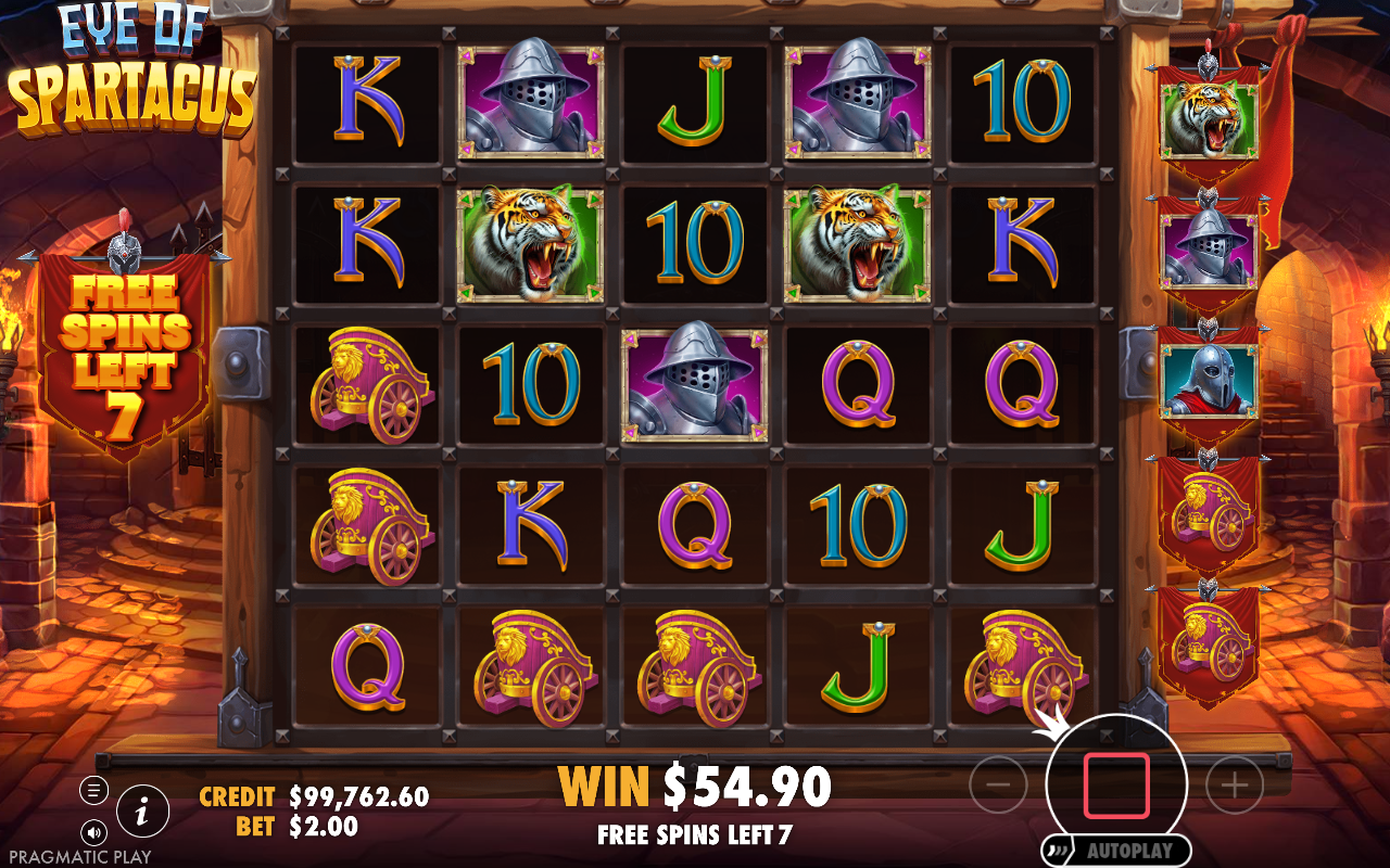 Eye of Spartacus bonus round