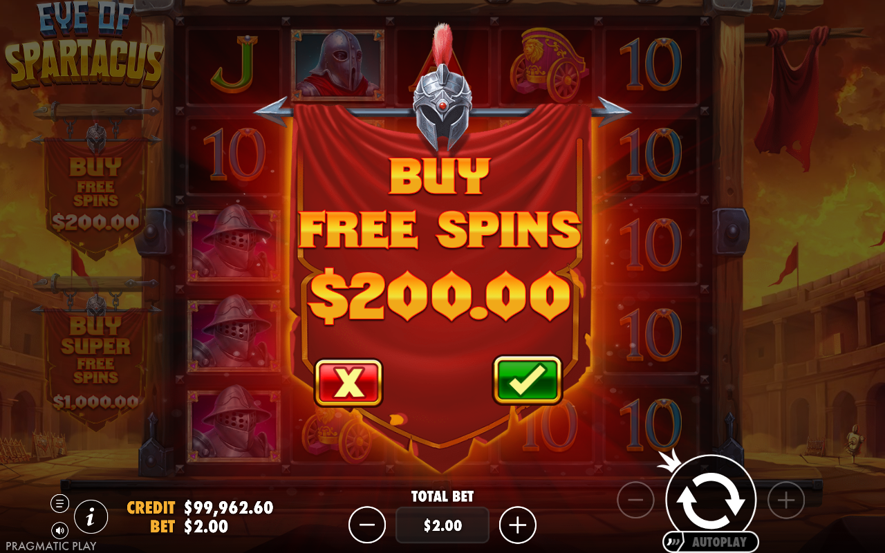 Eye of Spartacus bonus buy