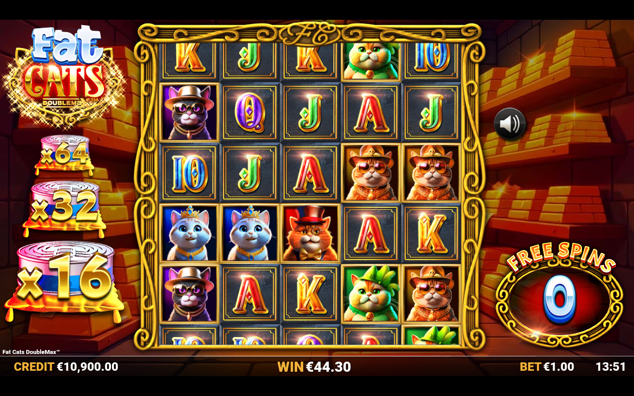 Fat Cats DoubleMax bonus round