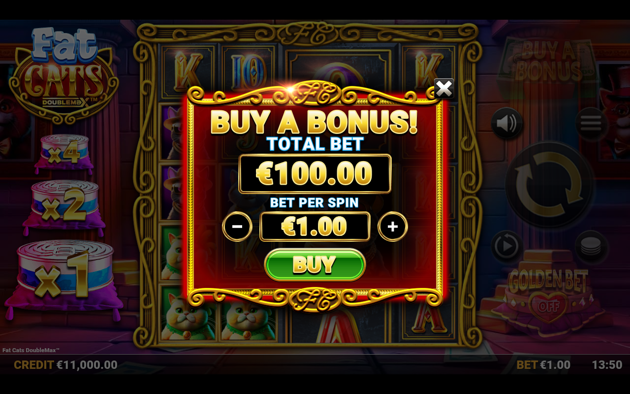 Fat Cats DoubleMax bonus buy
