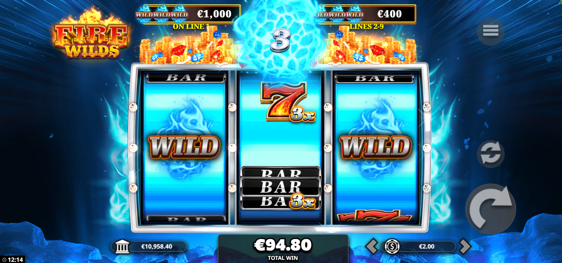 Fire Wilds Nudge Feature