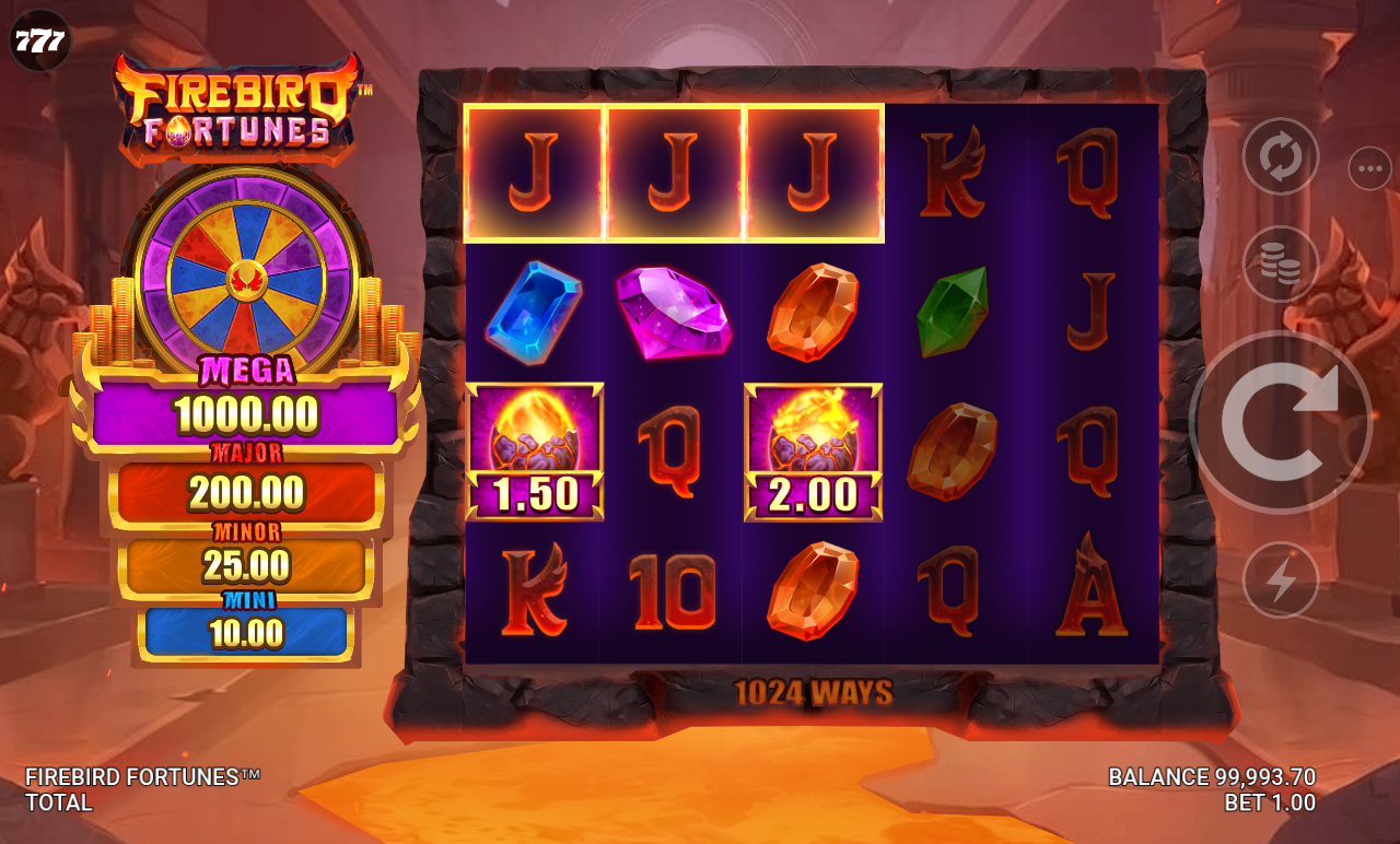 Firebird Fortunes gameplay