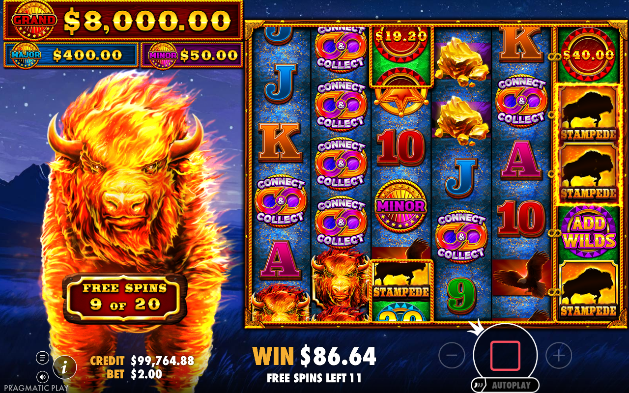 Fire Stampede 2 bonus round