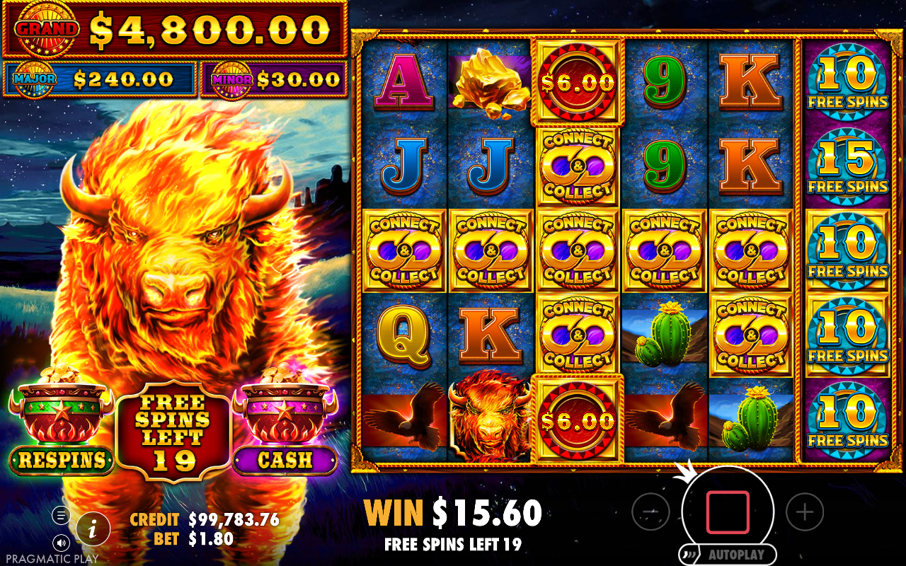 Fire Stampede Ultimate bonus round