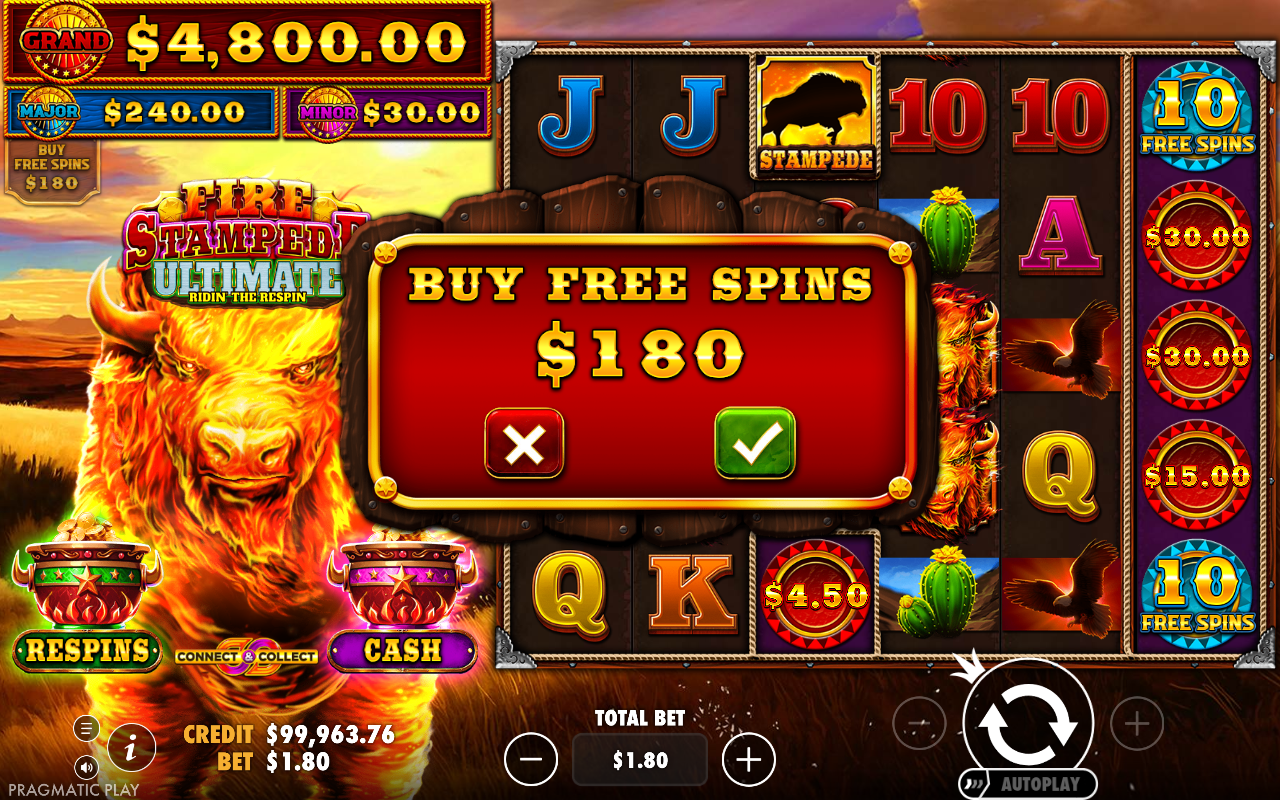 Fire Stampede Ultimate bonus buy