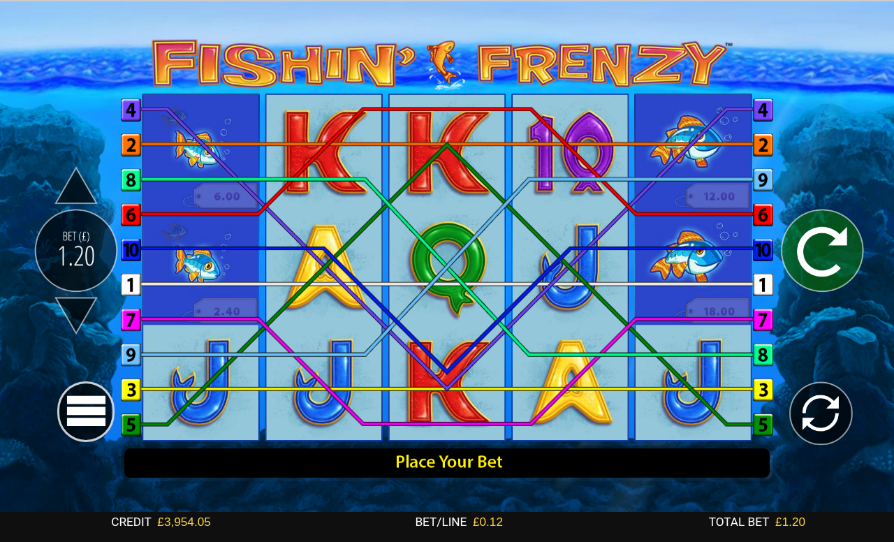 Fishin' Frenzy base game