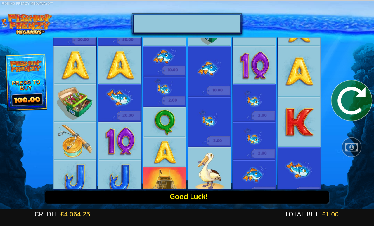 Fishin' Frenzy Megaways gameplay