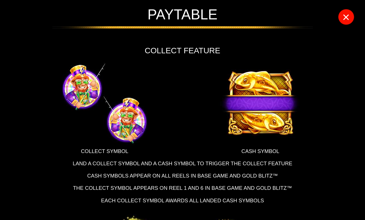 Fishin' Pots of Gold Gold Blitz EXTREME information screen