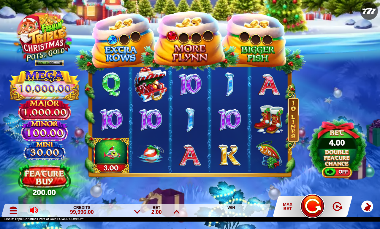 Fishin' Triple Christmas Pots of Gold POWER COMBO gameplay