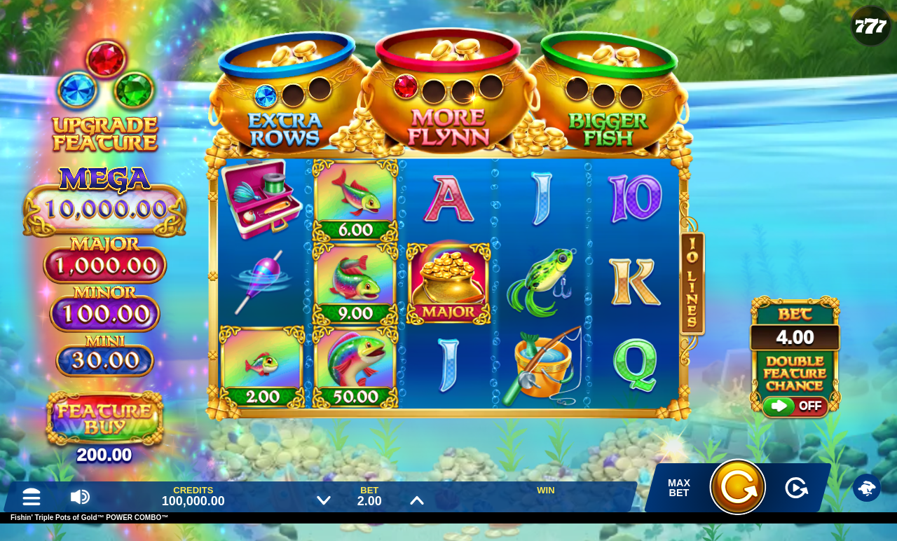 Fishin' Triple Pots of Gold POWER COMBO base game