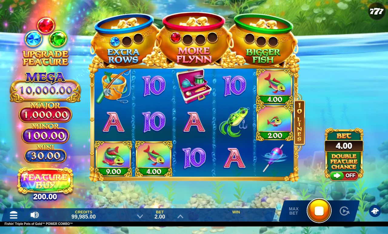 Fishin' Triple Pots of Gold POWER COMBO gameplay