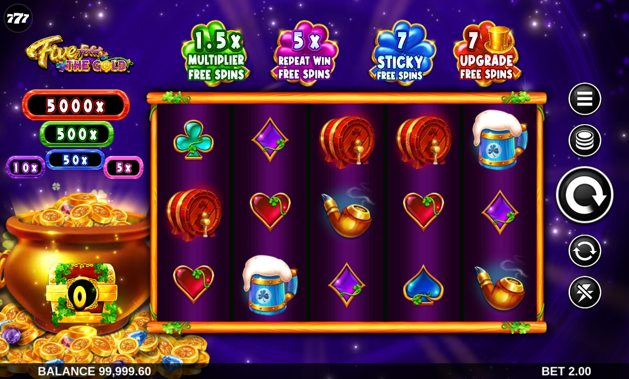 Fivefold the Gold gameplay