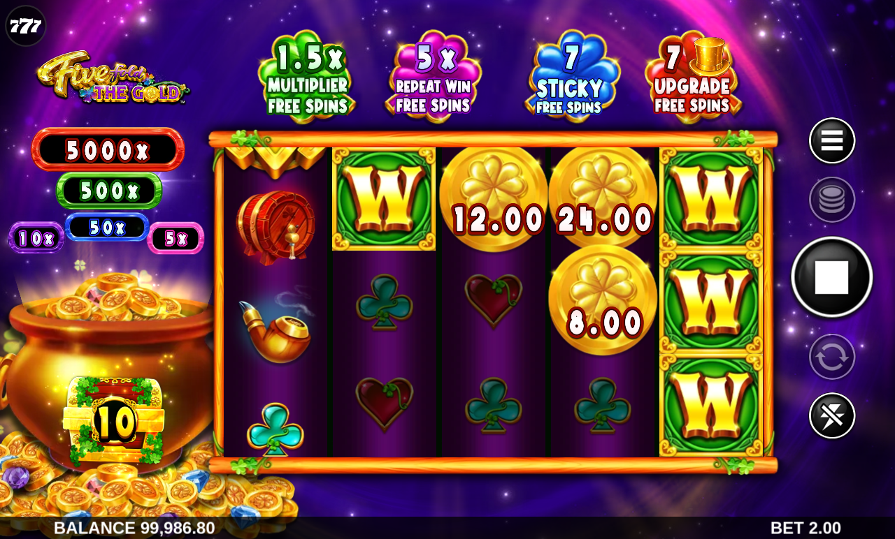 Fivefold the Gold gameplay