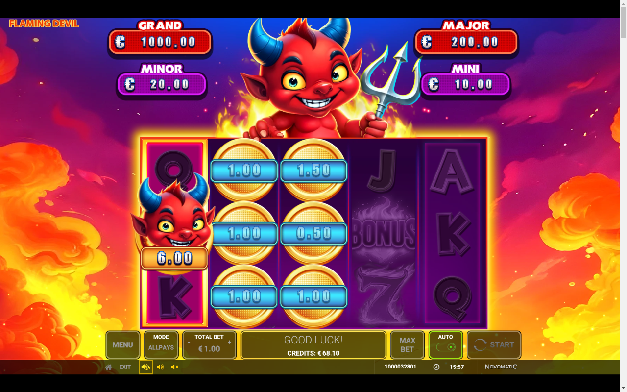 Flaming Devil gameplay