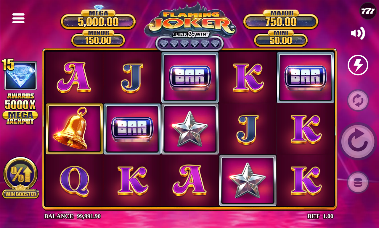 Flaming Joker Link&Win gameplay