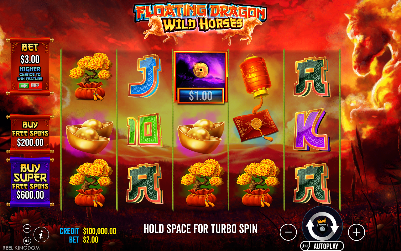Floating Dragon Wild Horses base game