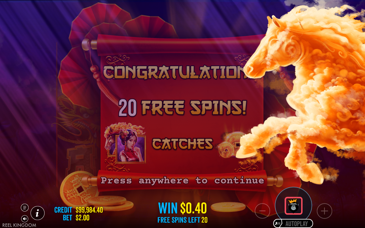 Floating Dragon Wild Horses gameplay