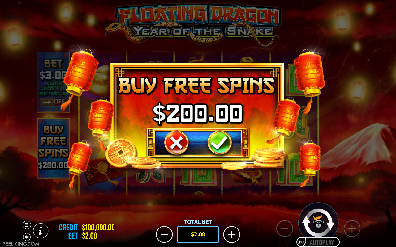 Floating Dragon - Year of the Snake bonus buy