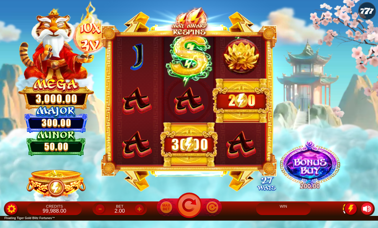 Floating Tiger Gold Blitz Fortunes gameplay