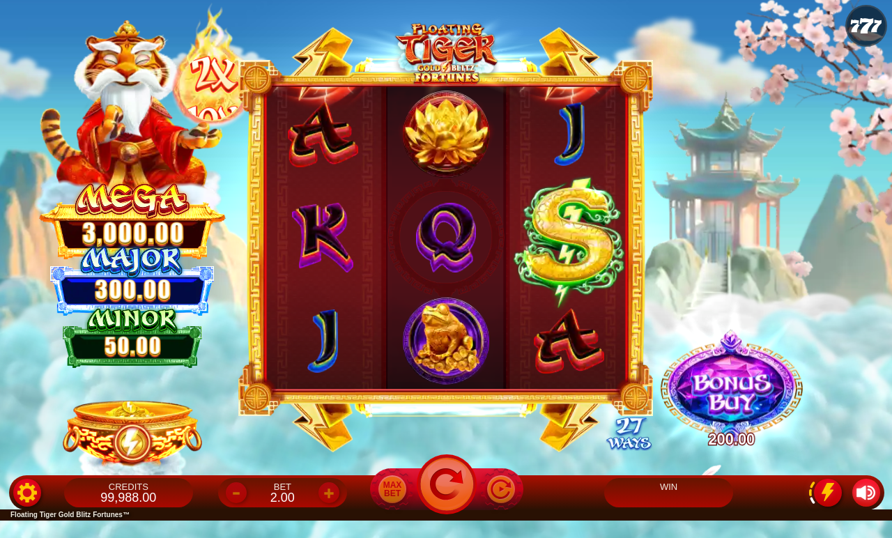 Floating Tiger Gold Blitz Fortunes gameplay