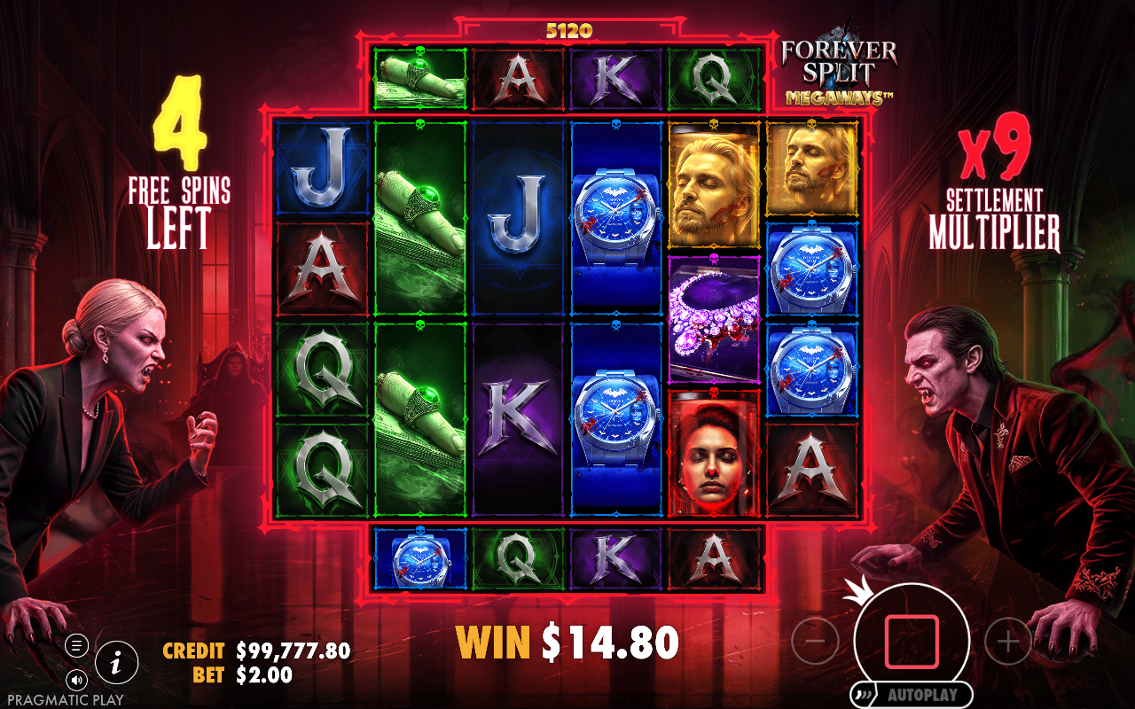 Forever Split Megaways bonus round