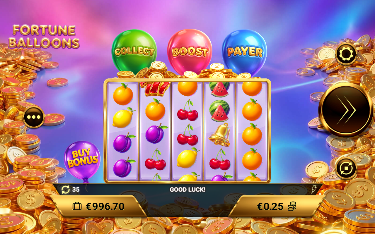Fortune Balloons gameplay