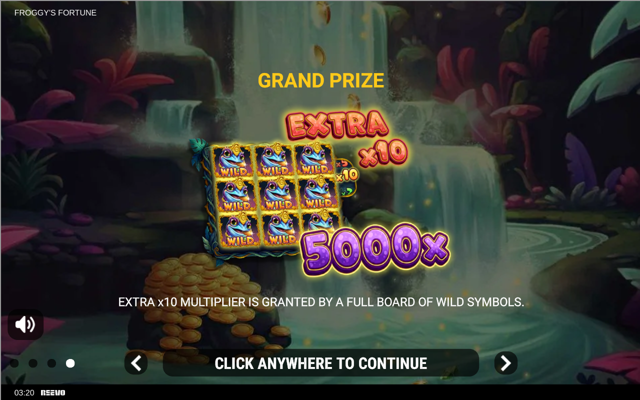 Froggy's Fortune Grand Prize information
