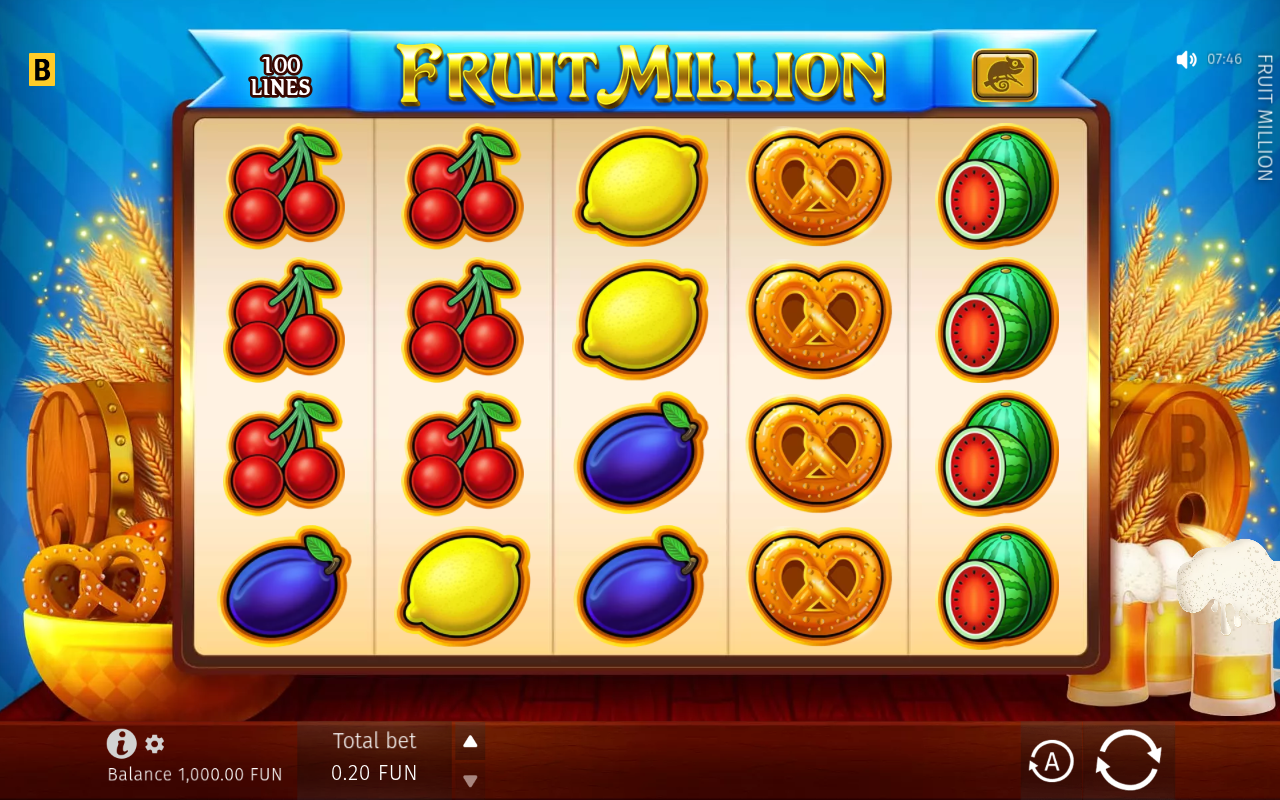 Fruit Million base game